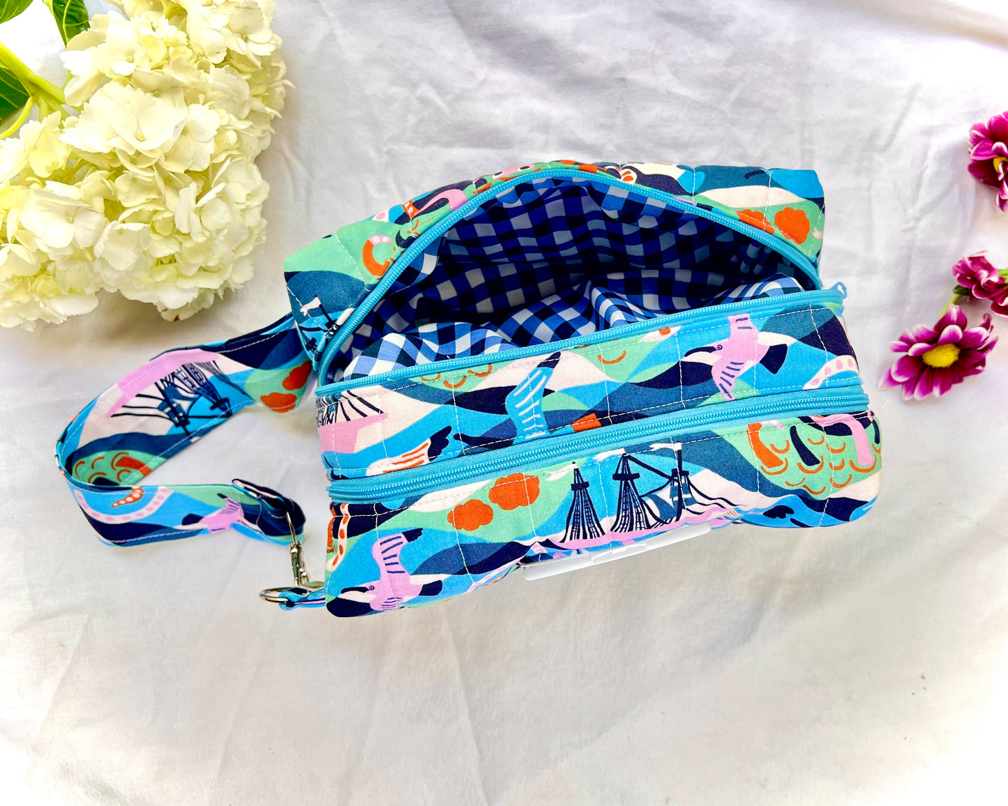 Clip & Go Double Zipper Wipe Pouch
