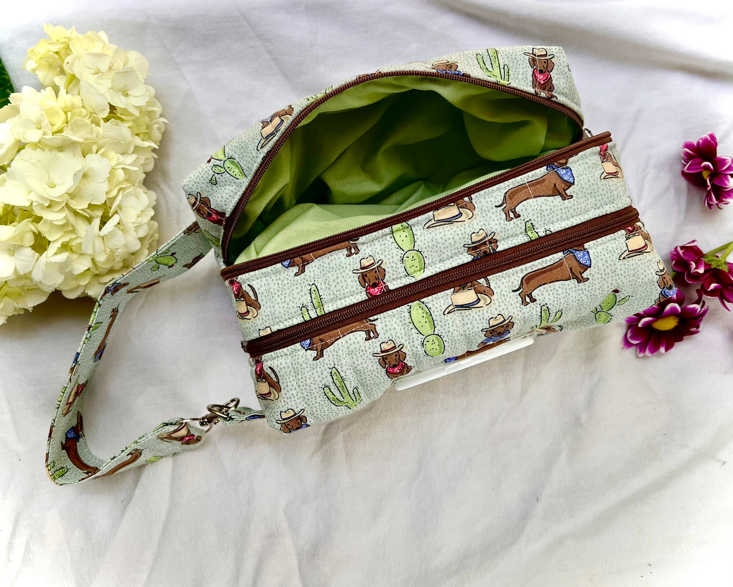 Clip & Go Double Zipper Wipe Pouch