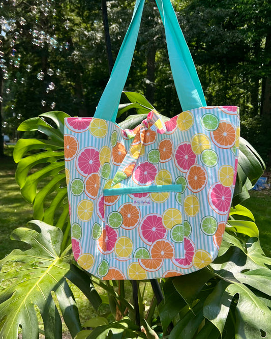 The Lemonade Stand Quilted Tote