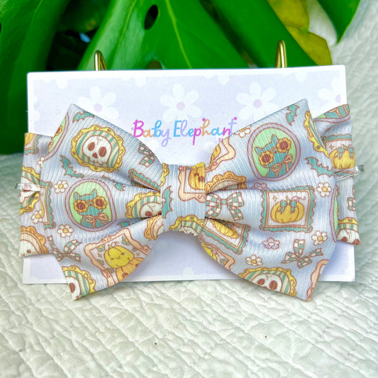 Spooky Frames Baby Headwrap Bow👻